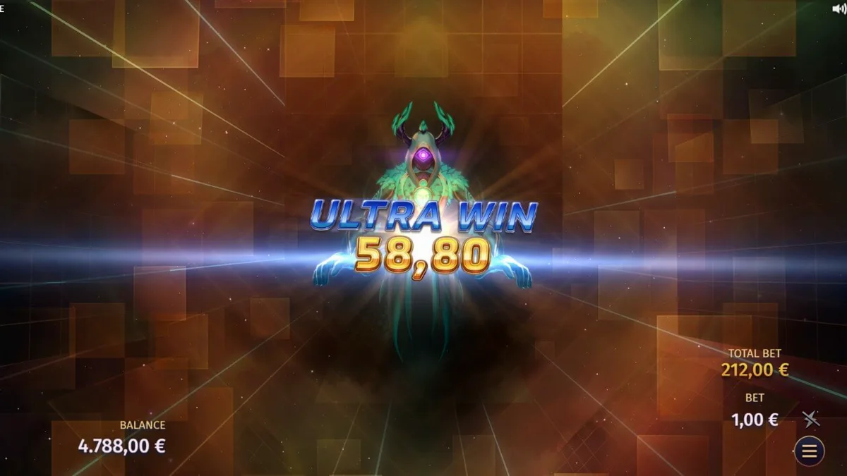 Tampilan visual futuristik dari slot Phantom Pulse dengan grid 7x7 yang bercahaya.